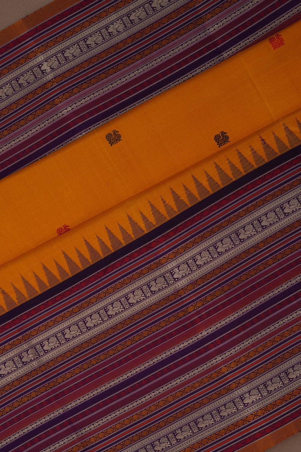 Image of Kanchipattu Mustard Saree